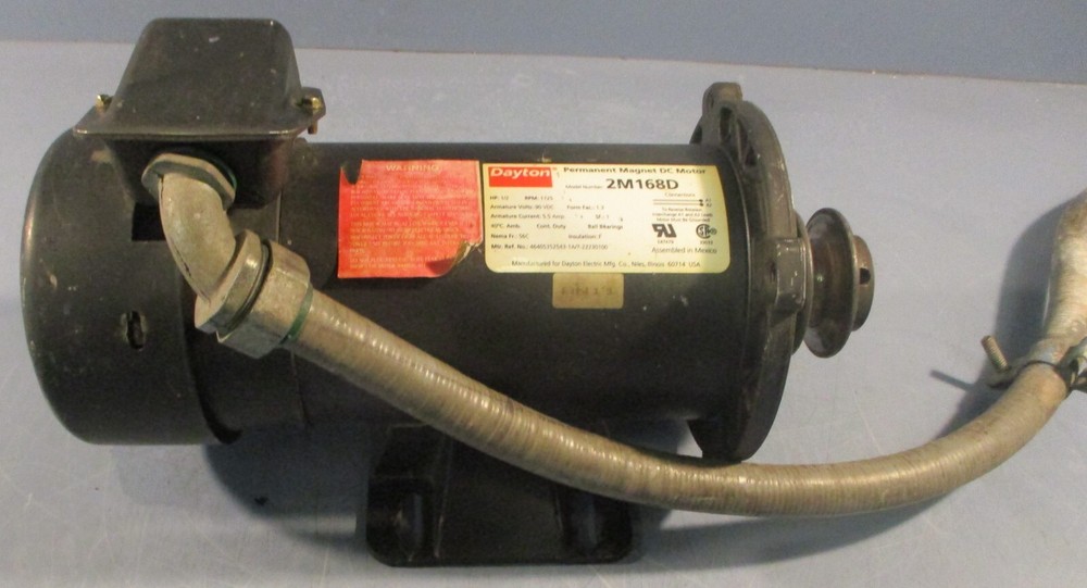 Dayton 1/2HP 90VDC PMDC Motor 1725RPM with 5/8