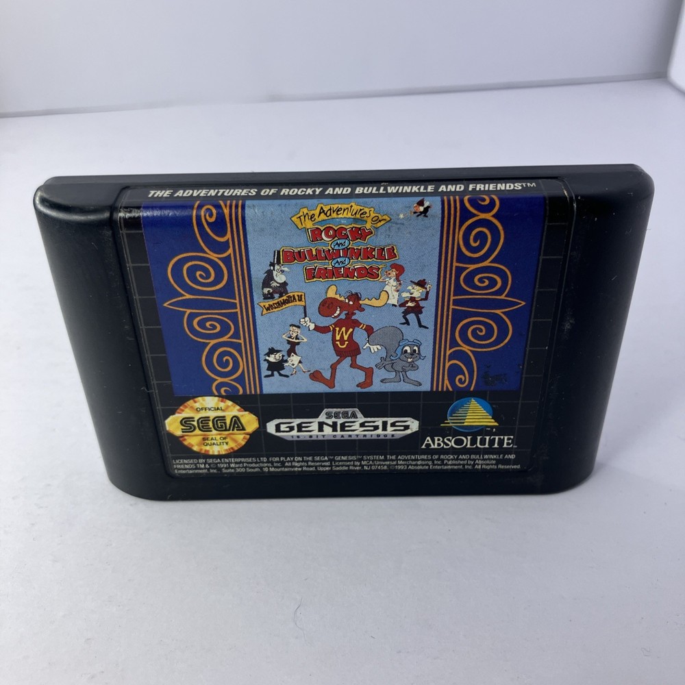 Adventures of Rocky and Bullwinkle and Friends [Sega Genesis - Loose - Tested]