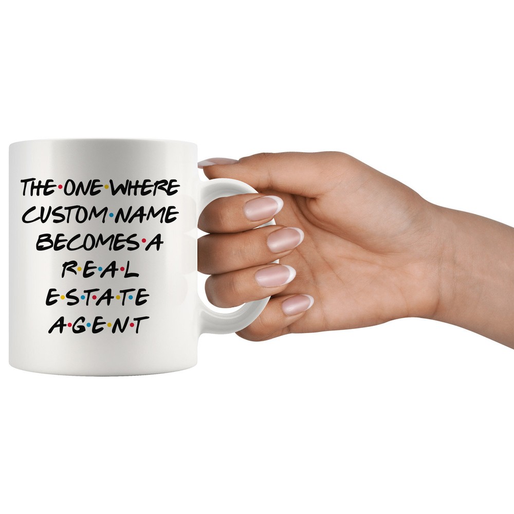 Personalized Real Estate Agent Graduation Mug Agent Promotion Present Best Real