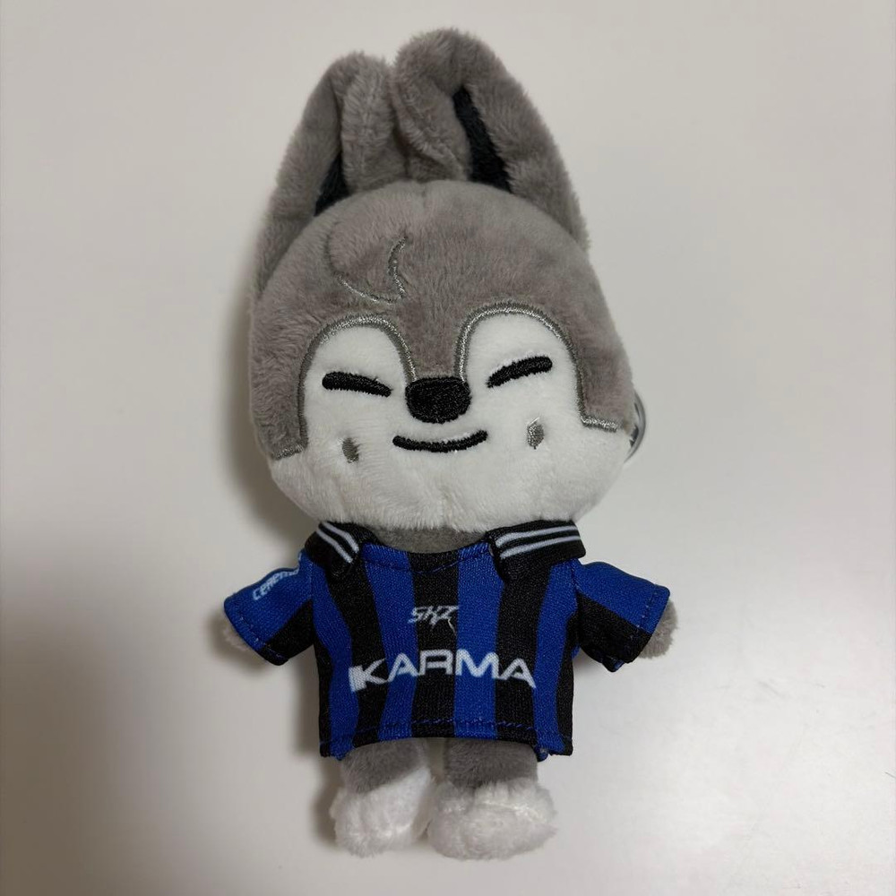 Stray Kids SKZOO KARMA Wolf Chan Bang Chan Plush Doll Keychain Official KPOP