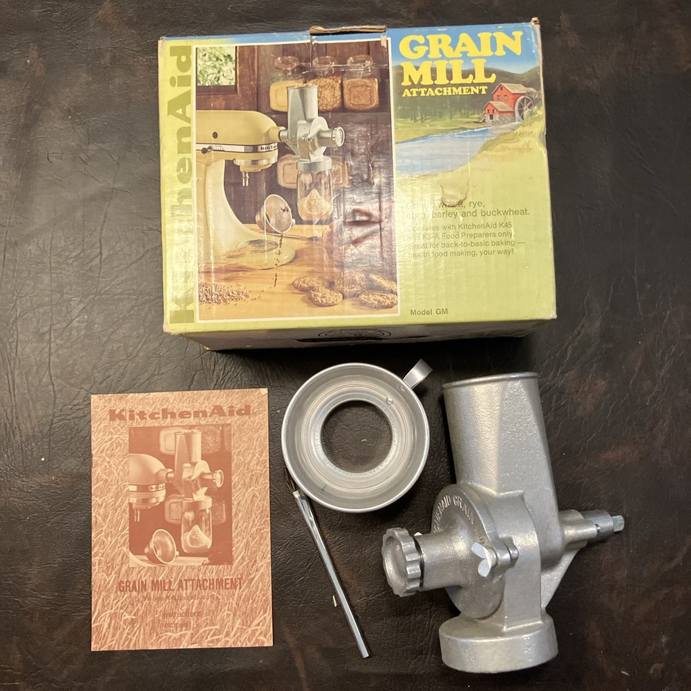 Vintage KitchenAid Hobart GM Grain Mill Coffee Grinder Attachment - Excellent Condition