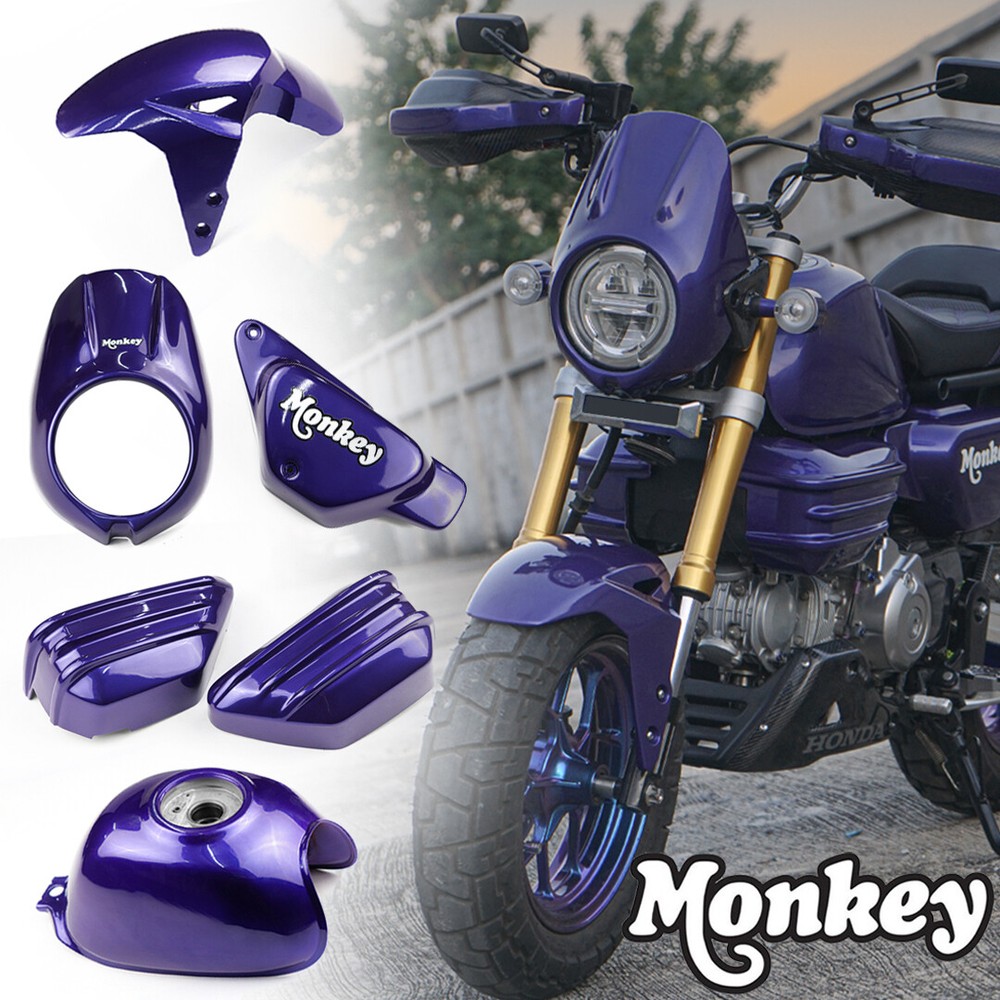 FULL SET  6PC CUSTOM PARTS PURPLE FIT FOR HONDA Z125 MONKEY 125 2018-2024