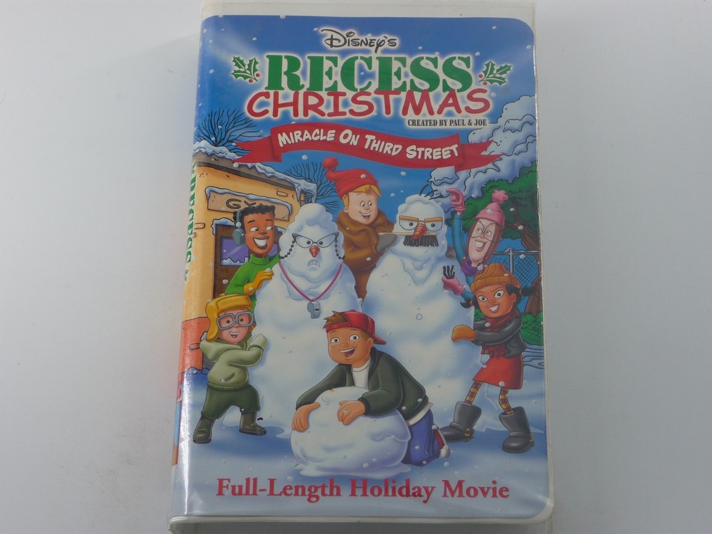 Disney's Recess Christmas Miracle on Third Street VHS Tape Full-Length Holiday