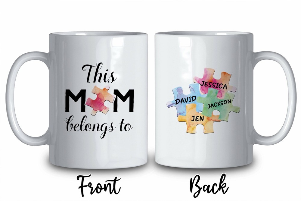 Personalised Mom You Are The Piece This Mom Belongs To Mug