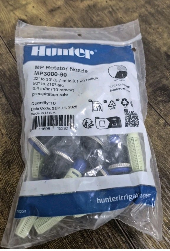 Hunter MP 3000 Rotator 90-210° New 10-Pack Adjustable Rotary Nozzle 22-30ft NEW