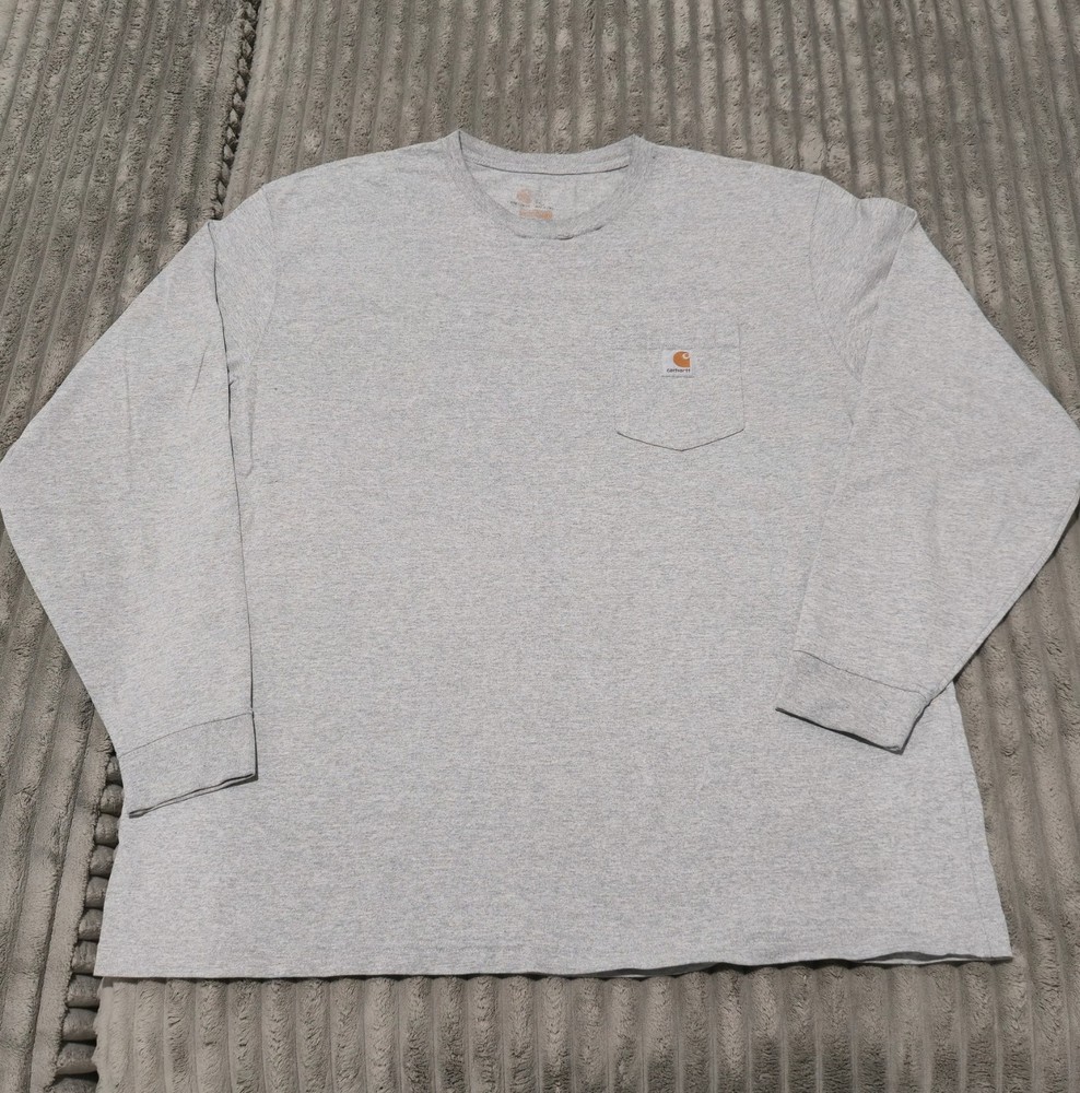 Carhartt Mens XXL Loose Fit Heavyweight Long Sleeve Pocket Work Shirt