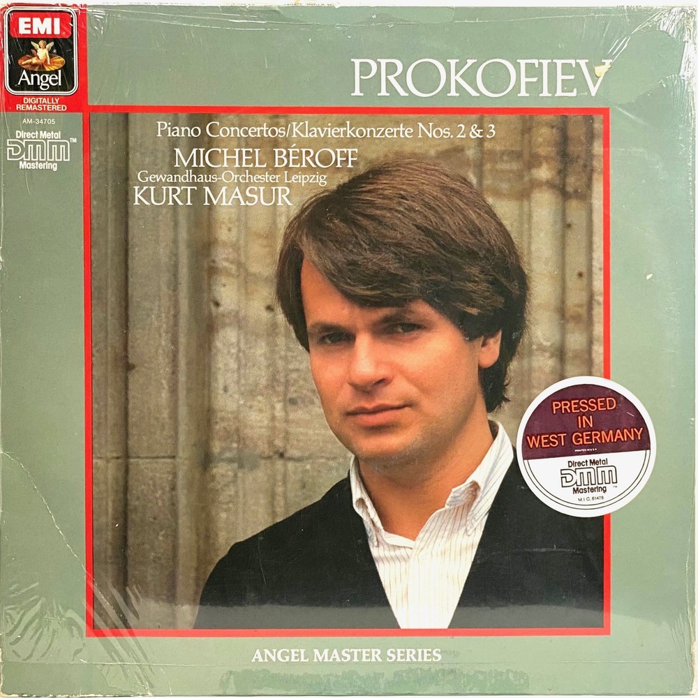 Prokofiev, Michel Béroff, Kurt Masur – Piano Concertos 2 & 3 • LP German Press