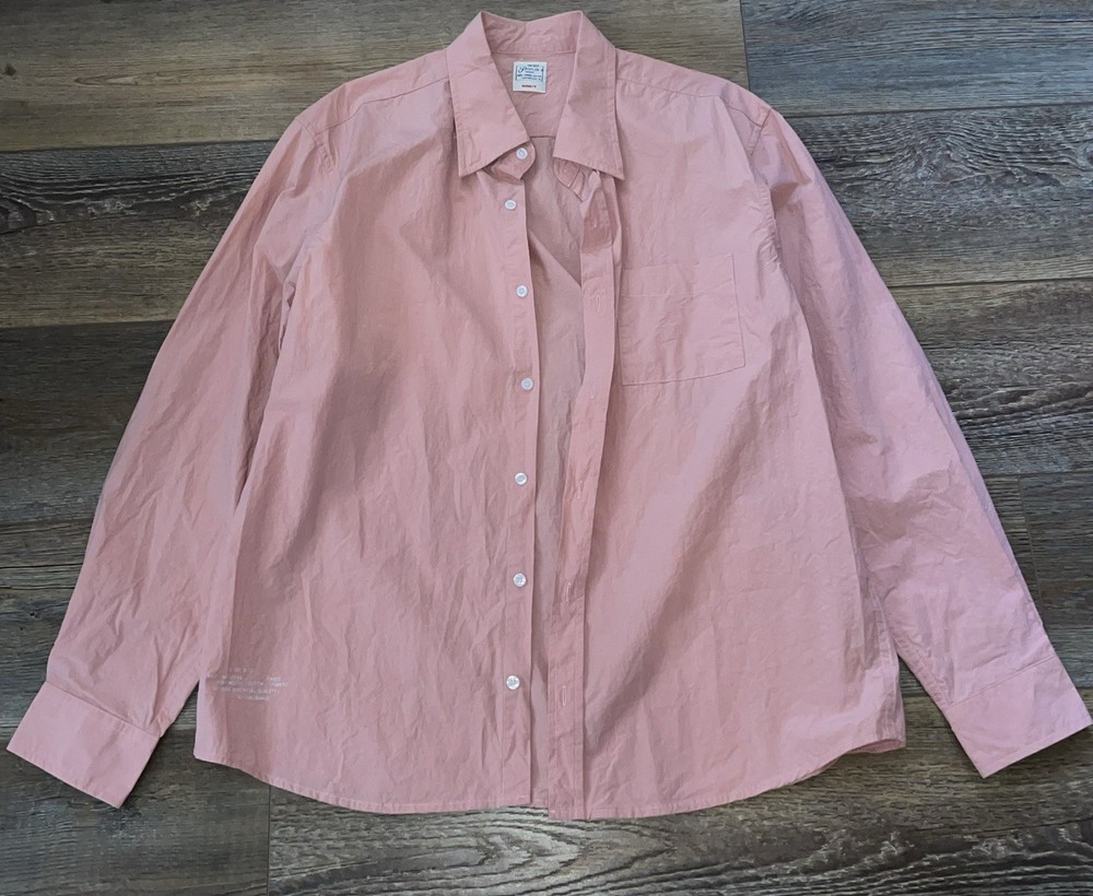 Brut Archive Clothing The Best Poplin Shirt Pink Mens Large Designer Fashion