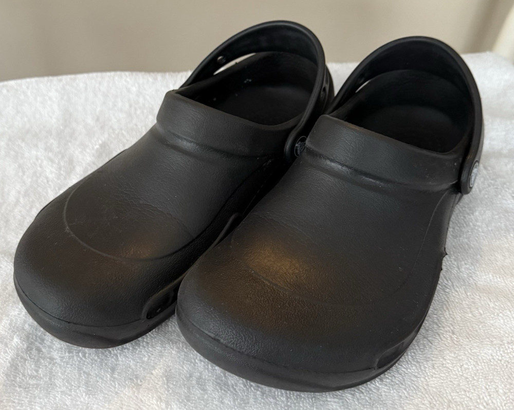 Crocs Slip Resistant Shoes - Bistro Work Clogs - Men's Size 4 / Women's Size 6