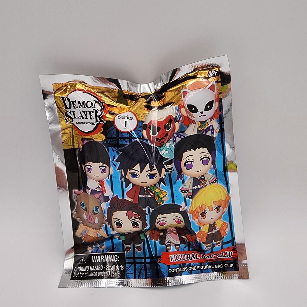 Demon Slayer figural Bag Clip, Key Rings - series 1  (1 Blind Bag per buy)
