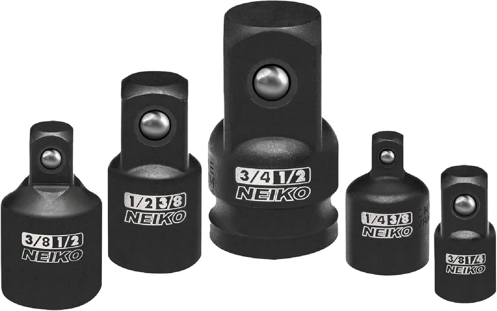 NEIKO 30249A 5 Piece Impact Socket Adapter Set, 5 Piece, Original Version