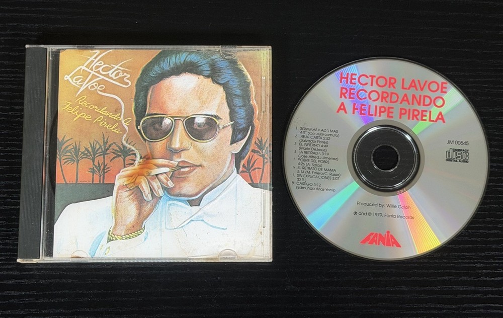 CD Hector Lavoe Recordando A Felipe Pirela Bolero Willie Colon Fania / Tested!
