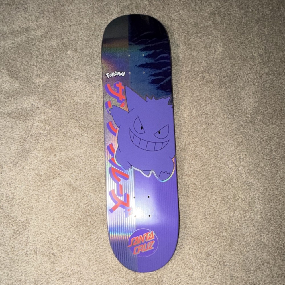 Santa Cruz x Pokémon Gengar Skateboard Deck MPN 789L24L31