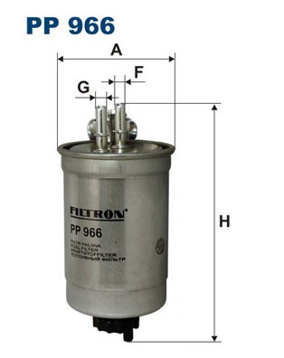 PP 966 FILTRON Fuel Filter for Fiat