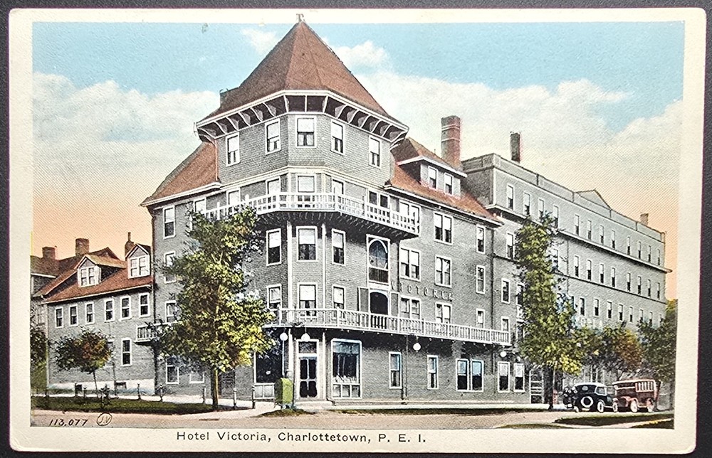 Hotel Victoria Charlottetown PEI Canada Valentine & Sons Vintage Postcard