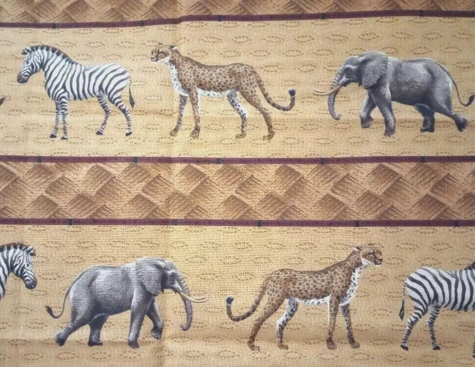 animals jungle elephant fun fabric length 21 x 16 inch 1pc
