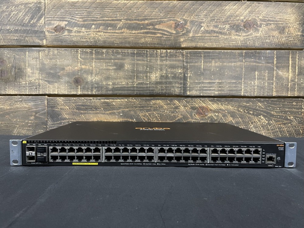 HPE Aruba 2930F 48G PoE+ 48-Port + 4SFP Gigabit Ethernet Switch JL256A