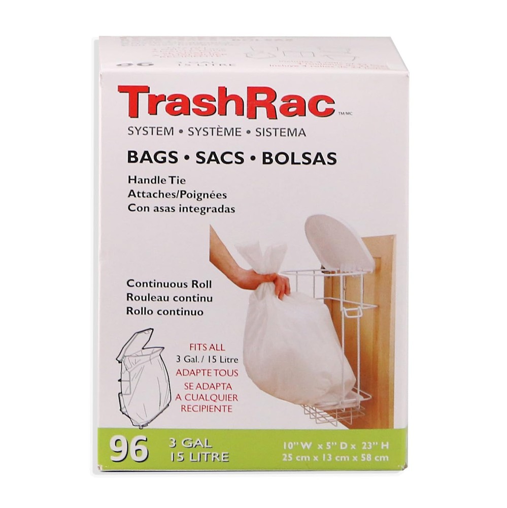 3 Gal Handle Tie Refill Bags 96Ct