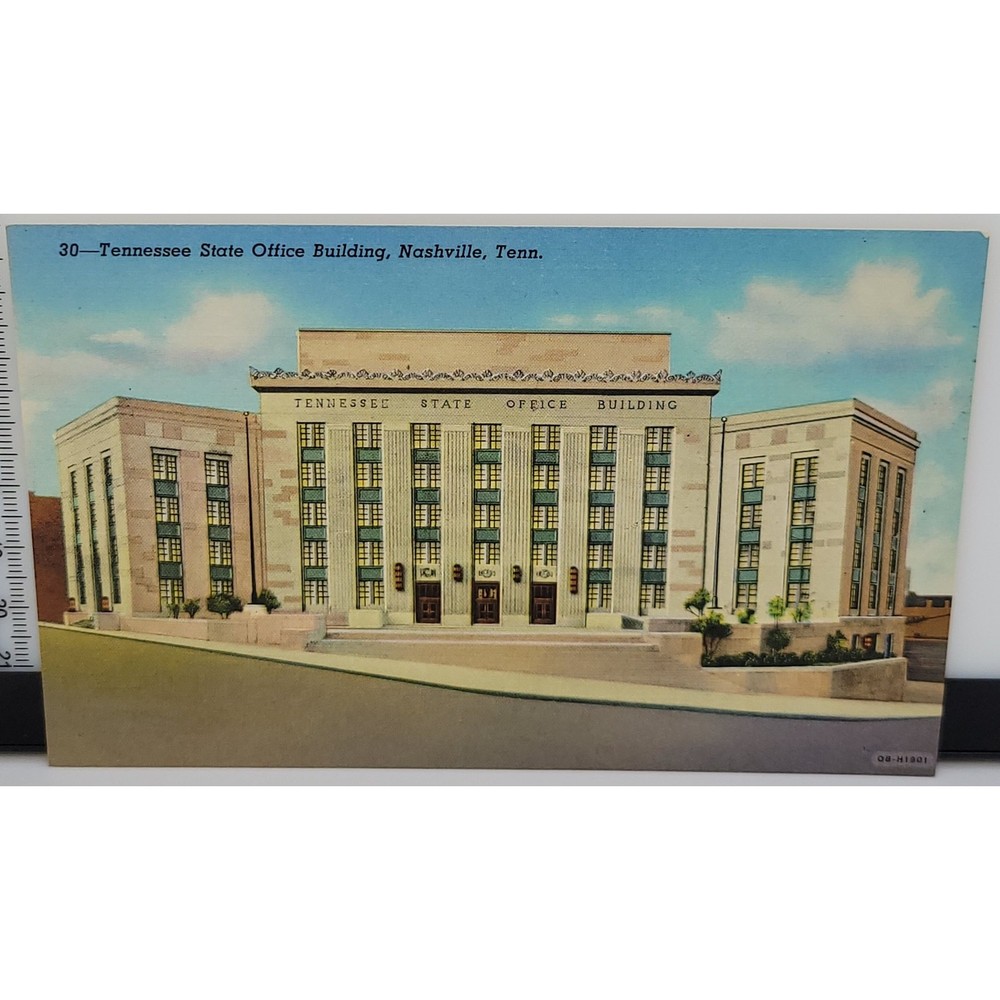 Tennessee State Office Building Knoxville, TN Linen vintage unposted