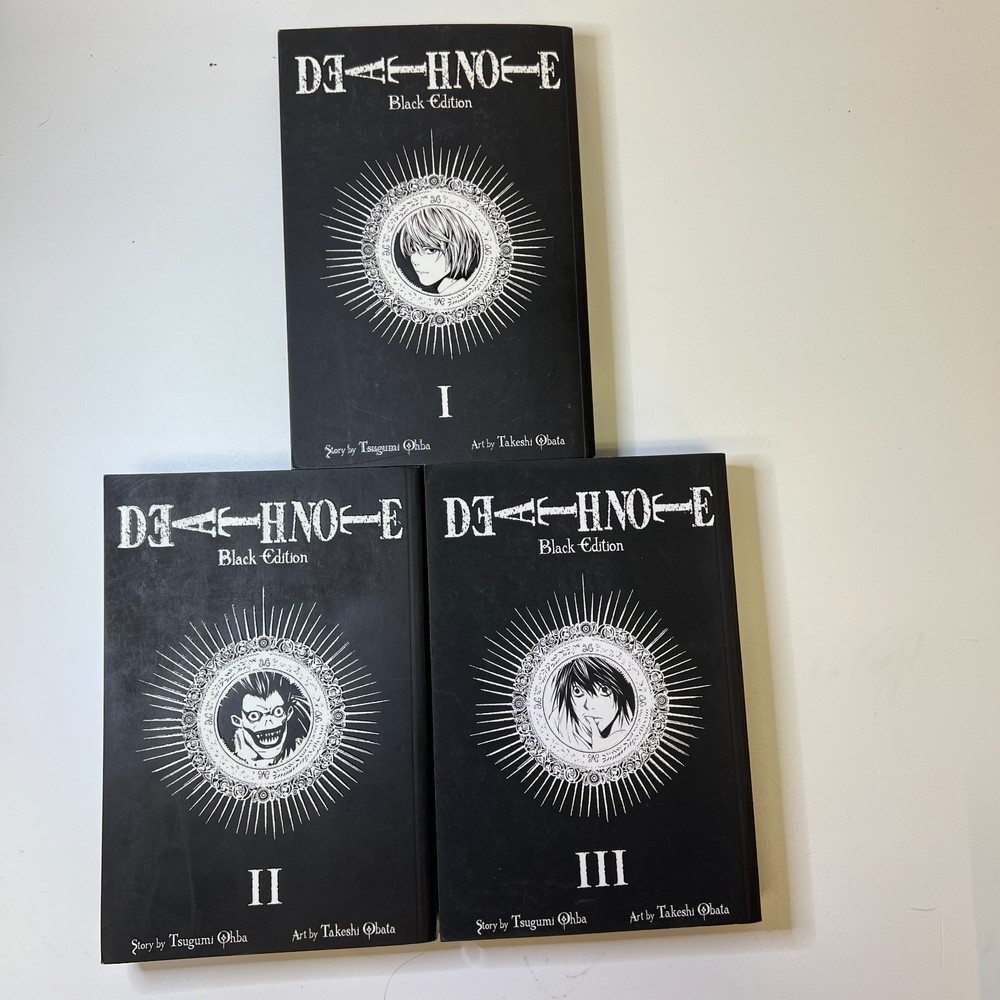 Death Note Black Edition I-III, Lot x 3, Includes Vol. 1-6