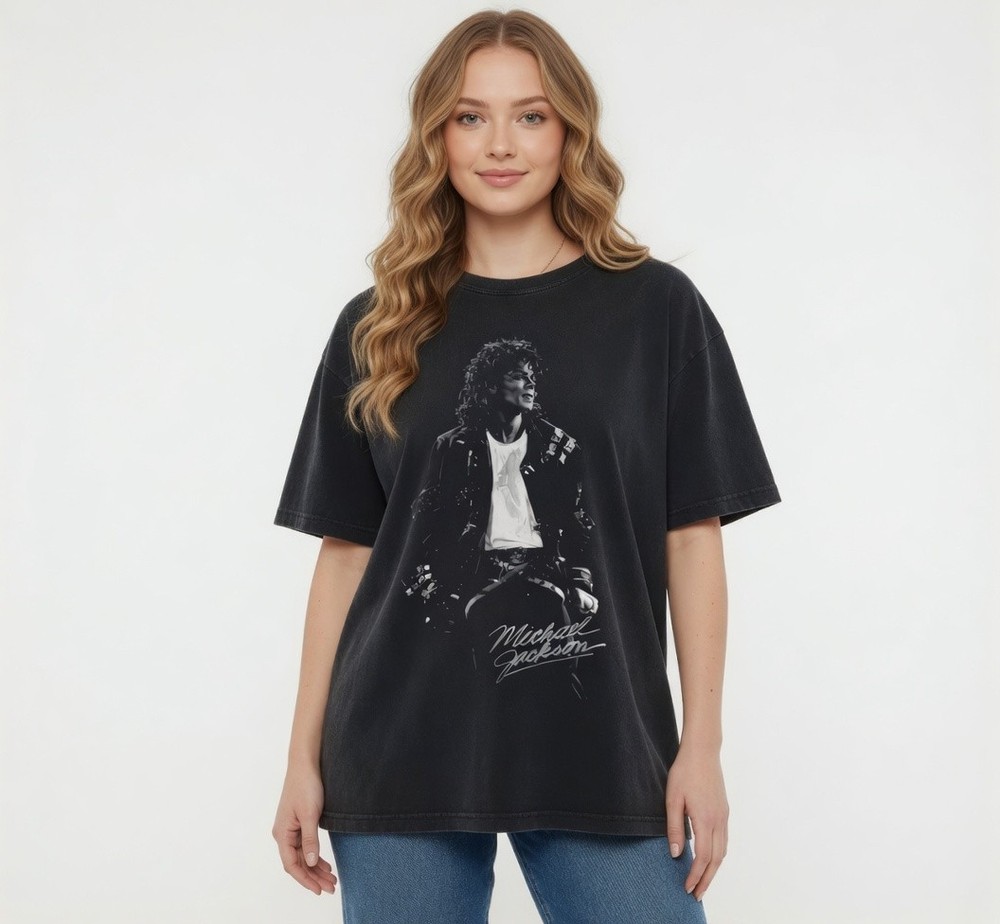 Michael Jackson Vintage Tee, King Of Pop Graphic Tee, Retro Music Fan T-Shirt