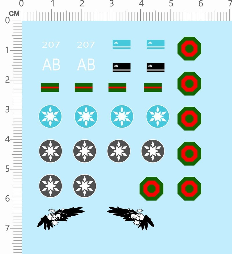 Decals 1/72 ACE COMBAT logo for model kits 67231S-image