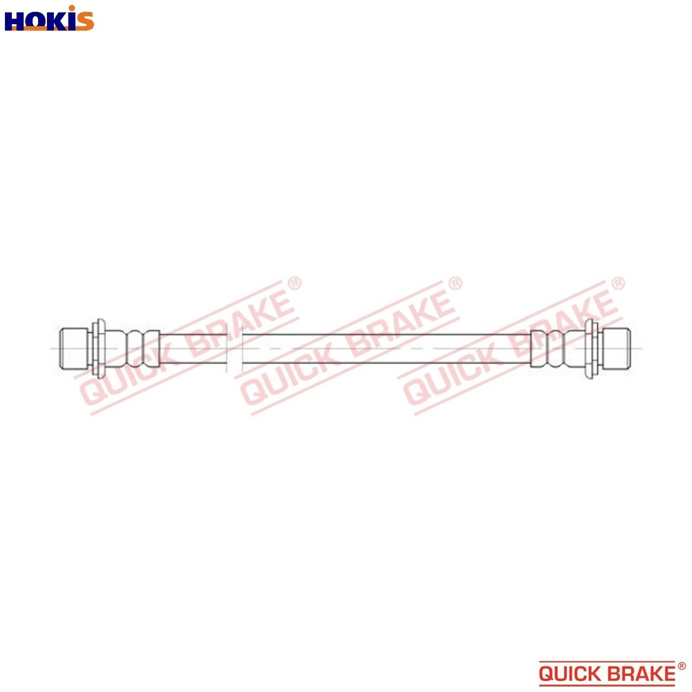 BRAKE HOSE 25.082 FOR TOYOTA 1NR-FE 1.3L 1ND-TV 1.4L 4ZZ-FE 1.4L 2ZR-FXE 1.8L