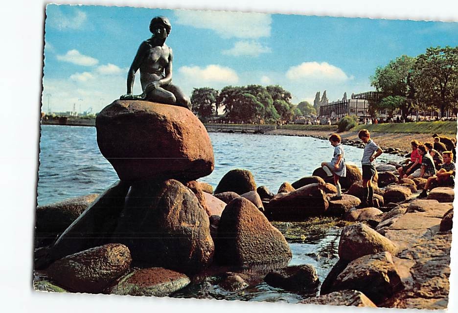 Postcard View of Langelinie Copenhagen Denmark
