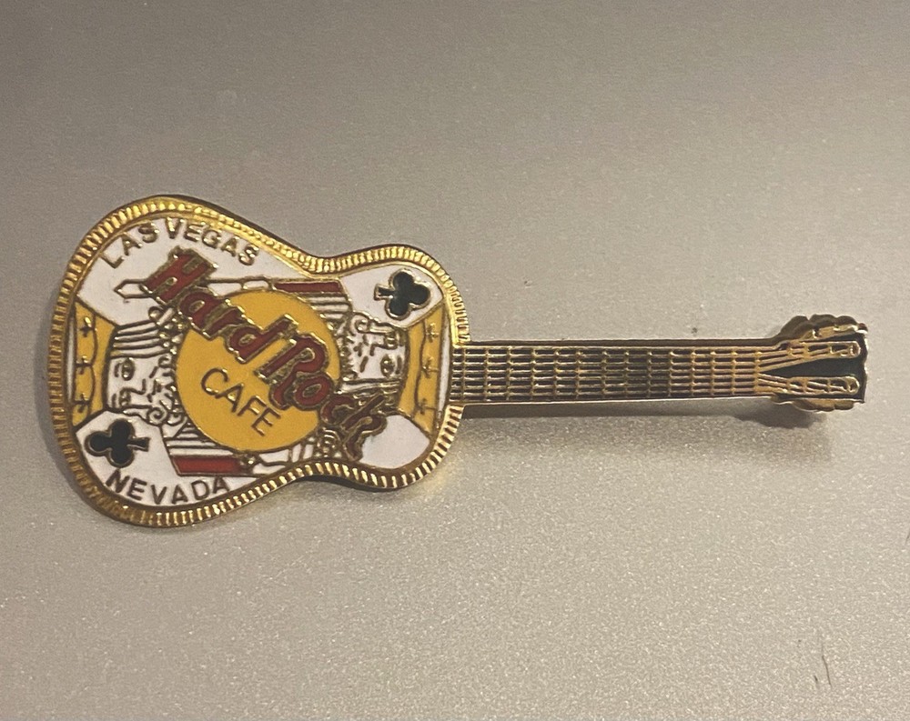 Hard Rock Cafe Las Vegas Nevada King of Clubs Collectible Guitar Lapel Pin(G1)