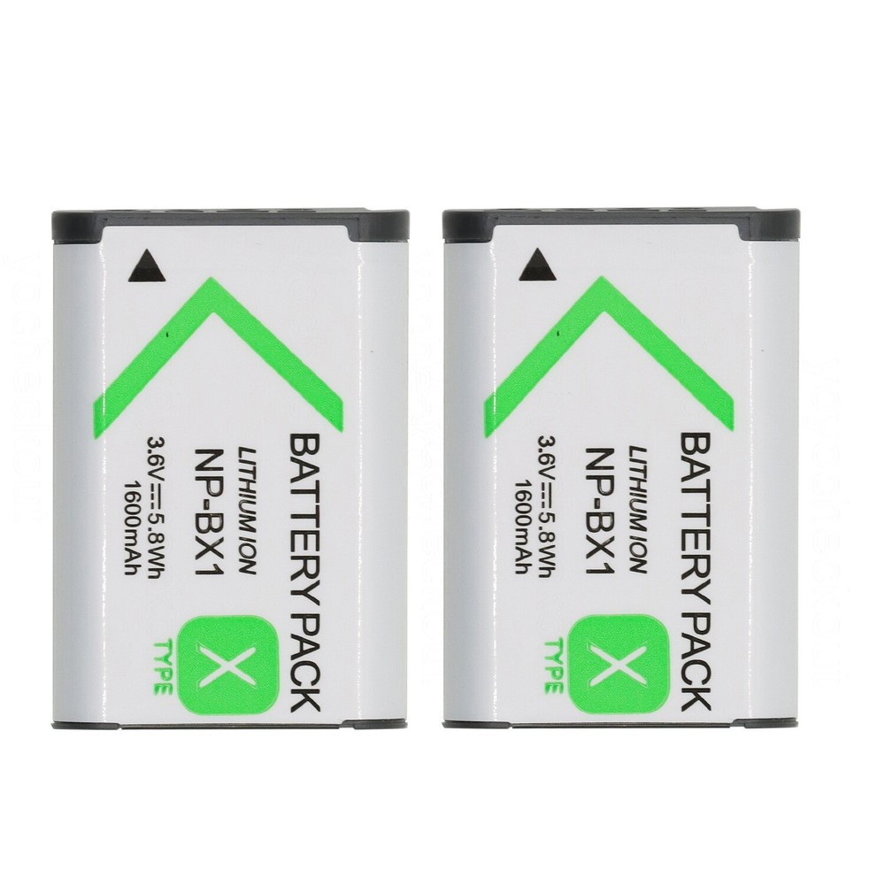 (2-Pack) NP-BX1 Battery For   NP-BX1/M8 ZV-1M2 ZV-1F ZV-1 DSC-RX1RM2 DSC-RX1R