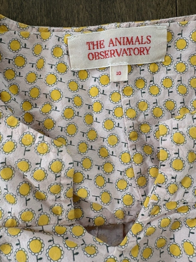 The Animals Observatory Shirt Blouse Girls 10 Sunflowers