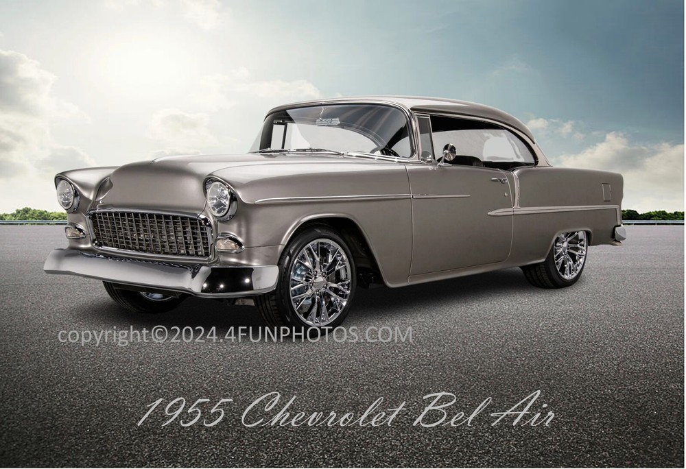 1955 Chevrolet Bel Air Muscle Car Hot Rod 13