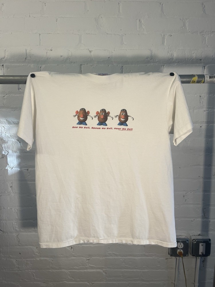 Vintage Toy Story Mr Potato Head shirt Disney Pixar Humor Cartoon Single-Stitch