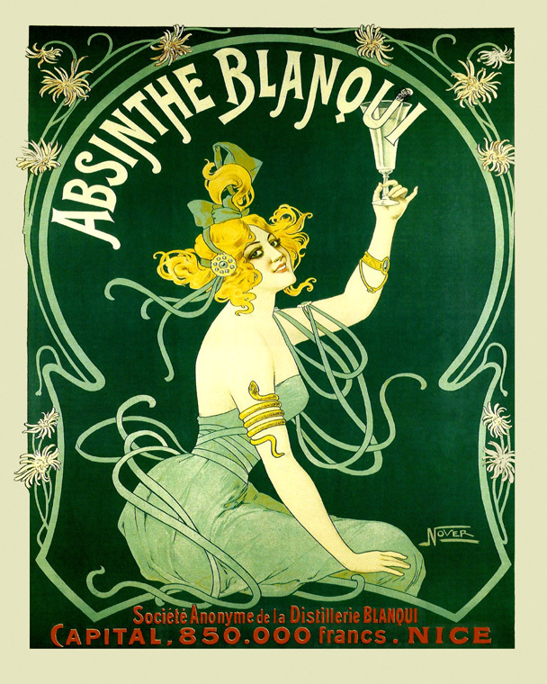 Absinthe Blanqui Blonde Lady Nice France French 16X20 Vintage Poster FREE SH-image