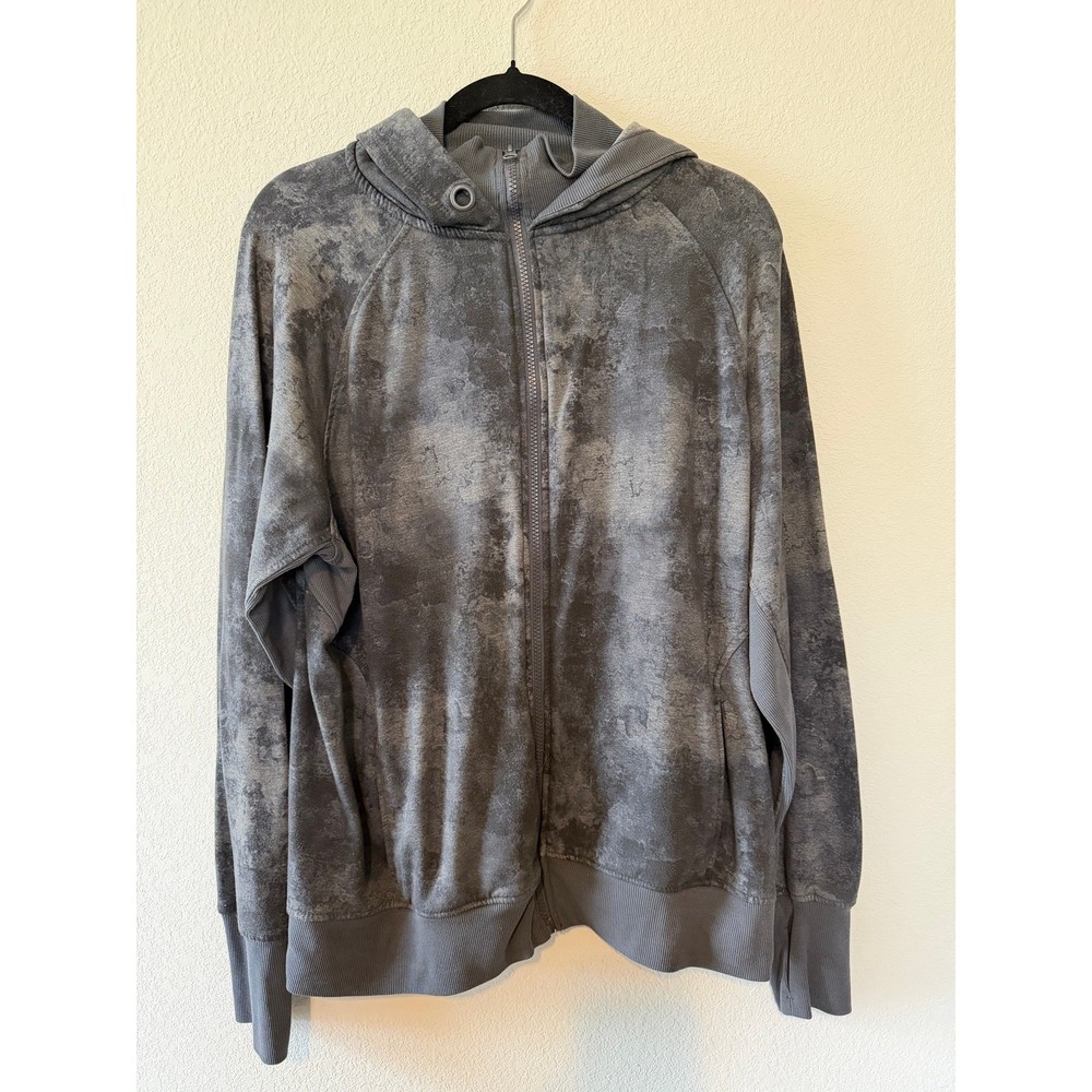 VGUC Women's XL Danskin Marble Zip up Sweatshirt with Thumb Holes