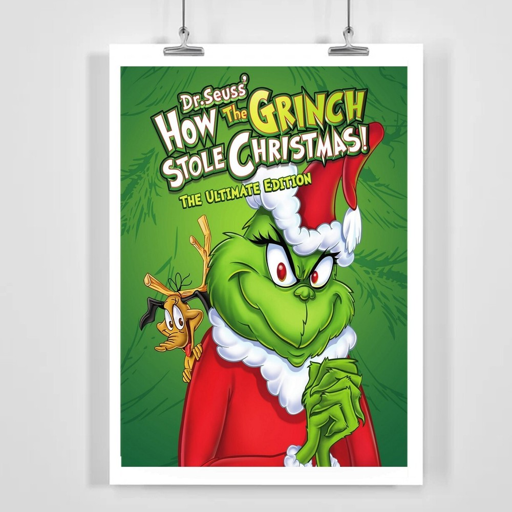 How the Grinch Stole Christmas - Poster Wall Decor, Grinchmas Movie. No Frame