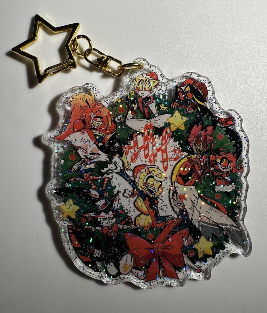 Hazbin Hotel - Hotel Staff Limited Edition Holiday Keychain - New