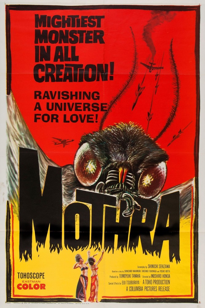 8675.Decoration Poster.Home Room wall art design.Cult Monster movie Mothra.decor