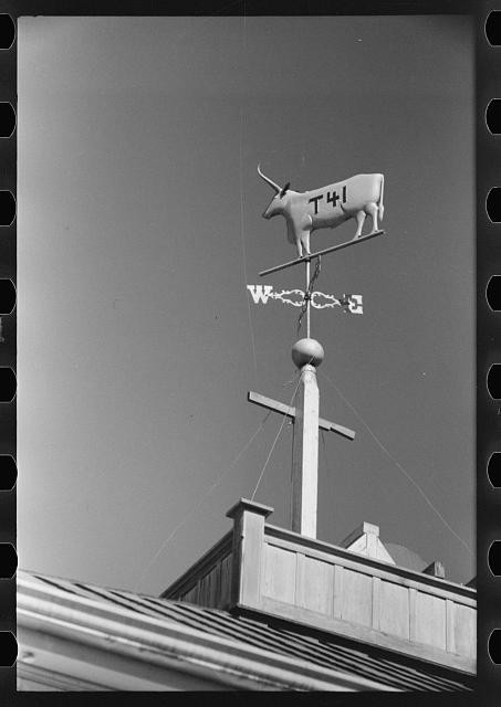 Photo:Gonzales Texas 1939 Weather Vane Cattle Brand Dan Houston