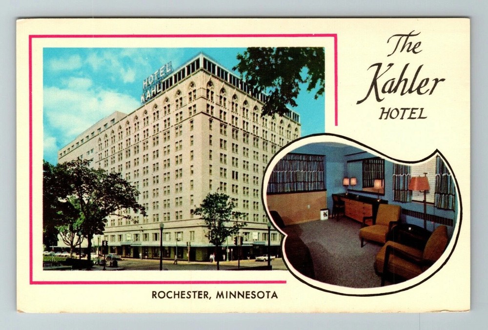 Rochester MN-Minnesota, The Kahler Hotel, Exterior, Vintage Postcard