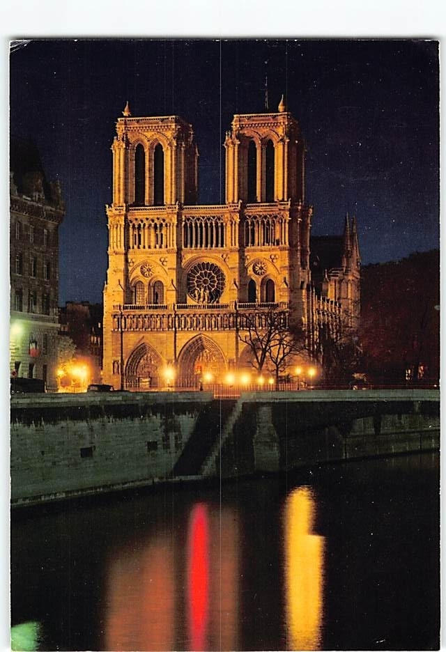 Postcard Notre-Dame Cathedral in Paris France