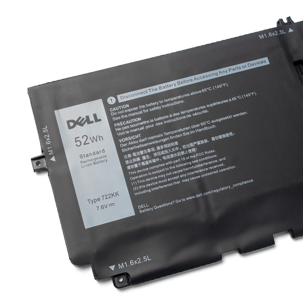 OEM Genuine 52WH 722KK Battery For Dell XPS 13 9300 9310 9380(2020) 13.4
