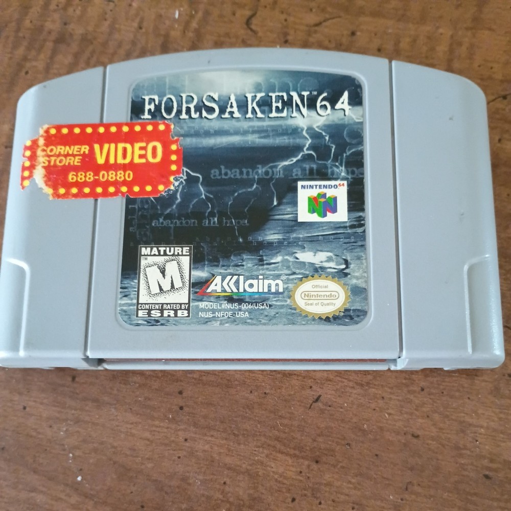 Forsaken 64 - Nintendo 64 N64 Game Tested + Working & Authentic!