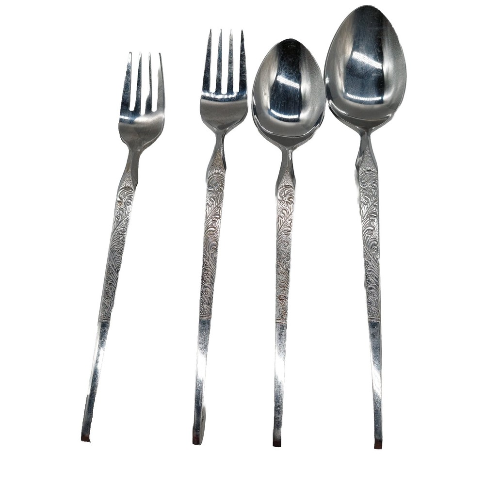 MCM Winthrop W.M. Dalton Silverware 2 Forks & 2 Spoons