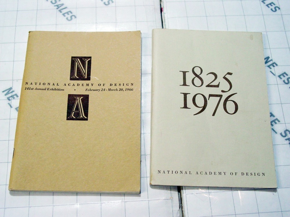 2x books :: National Academy of Design * exhibition guides catalogs 1966 & 1976-image