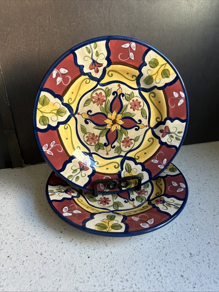 Pier 1 VALLARTA Hand Painted Earthenware 9