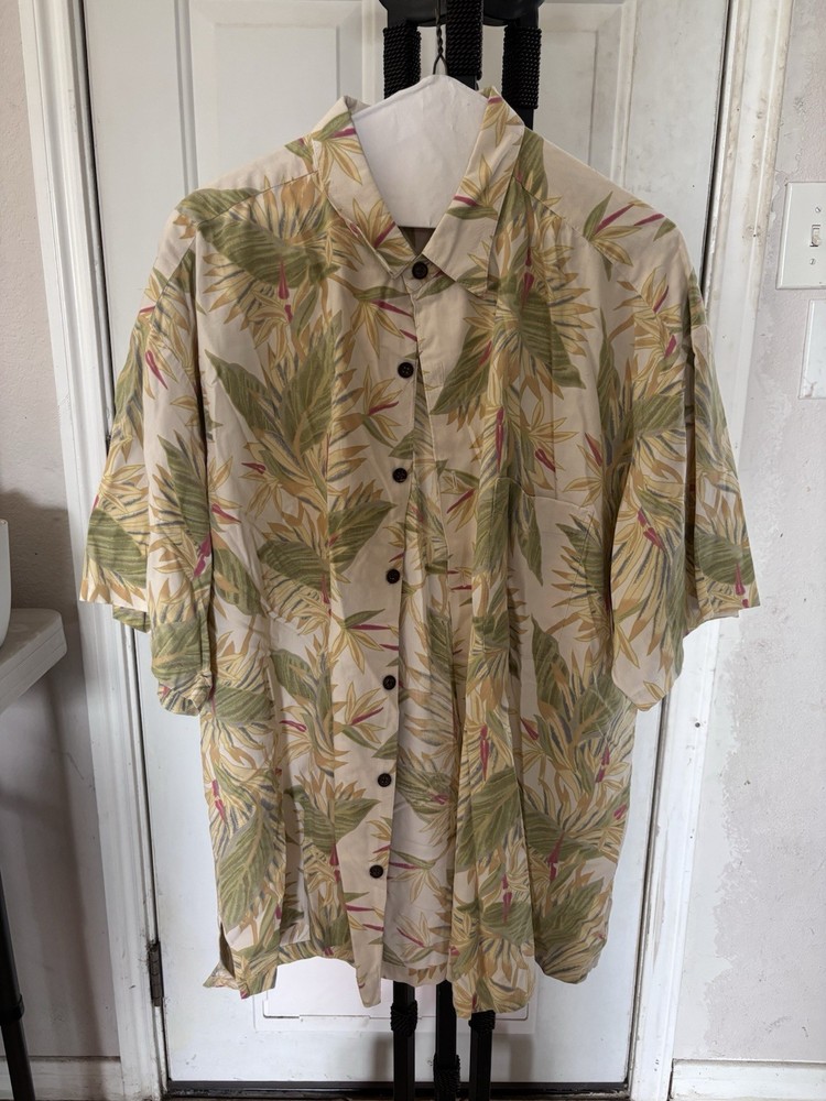 Tori Richard Men's Hawaiian Shirt XXL 2XL Short Sleeve Cotton Lawn