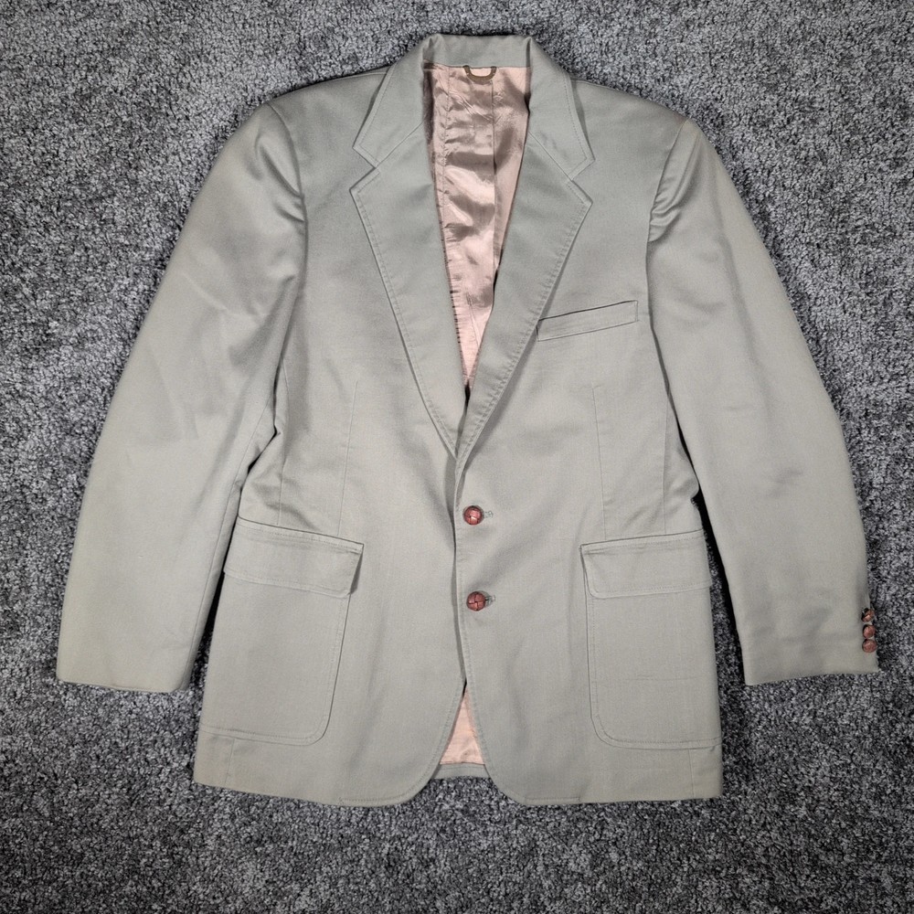 VTG Levi's Western Blazer Sport Coat Men's 46R Taupe Tailored Classics Yoke EUC