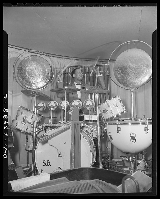 New York New York Sunny Greer Duke Ellington drummer 1943 jazz band percussion