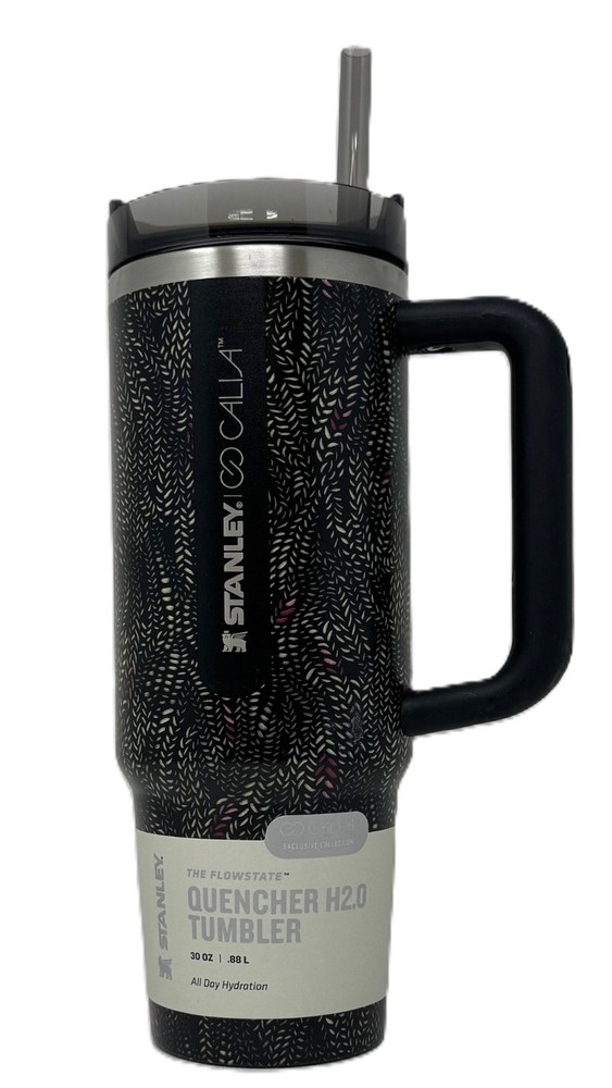 Stanley x Calia 30oz Flowstate Quencher H2.0 Tumbler Black Serpent Brand New